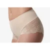 Poirier Nude Mid Taille Spitze Braut Shorts* Flitterwochengeschenke | Geschenke Für Die Braut