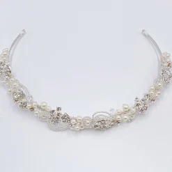 Twilight Designs Odette Vintage inspiriert Perle und Diamanten Braut Stirnband* Vintage-kopfbedeckungen | Perlen-haarschmuck