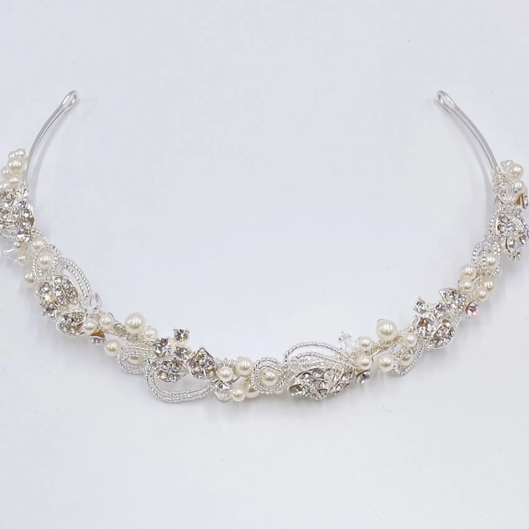 Twilight Designs Odette Vintage inspiriert Perle und Diamanten Braut Stirnband* Vintage-kopfbedeckungen | Perlen-haarschmuck