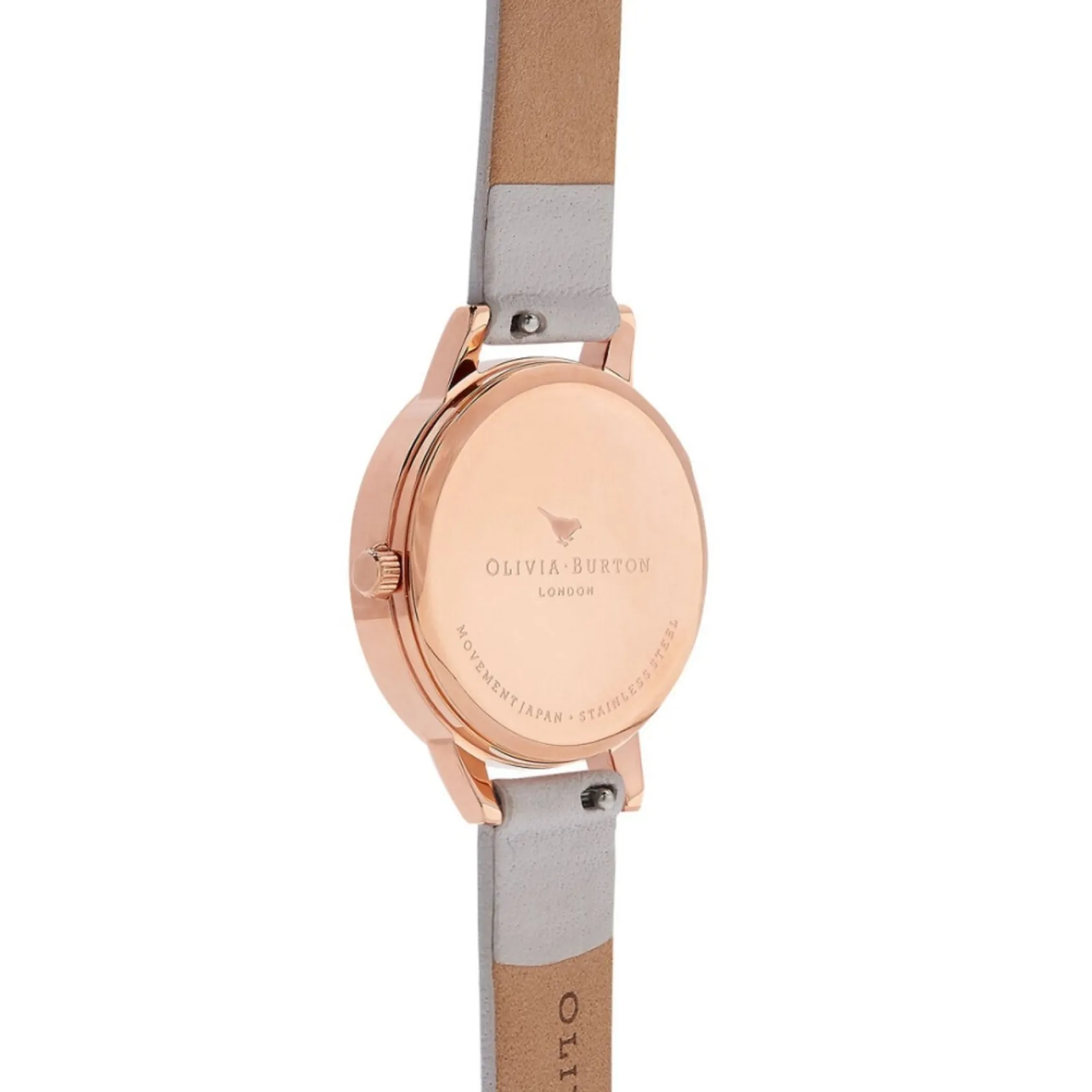 Olivia Burton Floral 30mm Uhr mit Roségold und weißem Lederarmband* Olivia Burton Uhren | Geschenke Für Die Braut