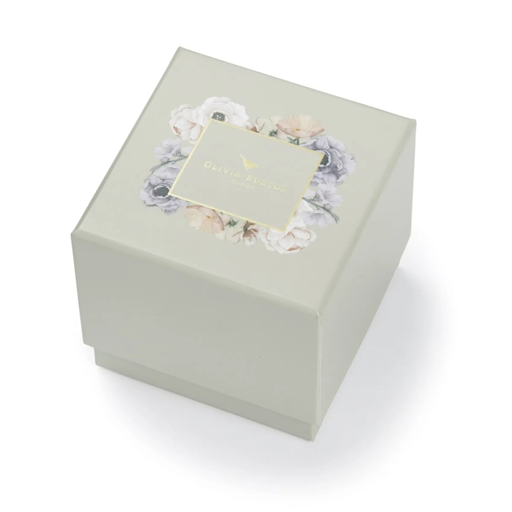 Olivia Burton Floral 30mm Weiß und Rose Gold Mesh Uhr* Olivia Burton Uhren | Geschenke Für Die Braut