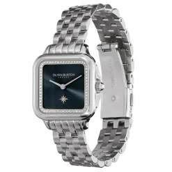 Olivia Burton Grosvenor 28mm Blau und Silber Armbanduhr* Olivia Burton Uhren | Etwas Blaue Geschenke