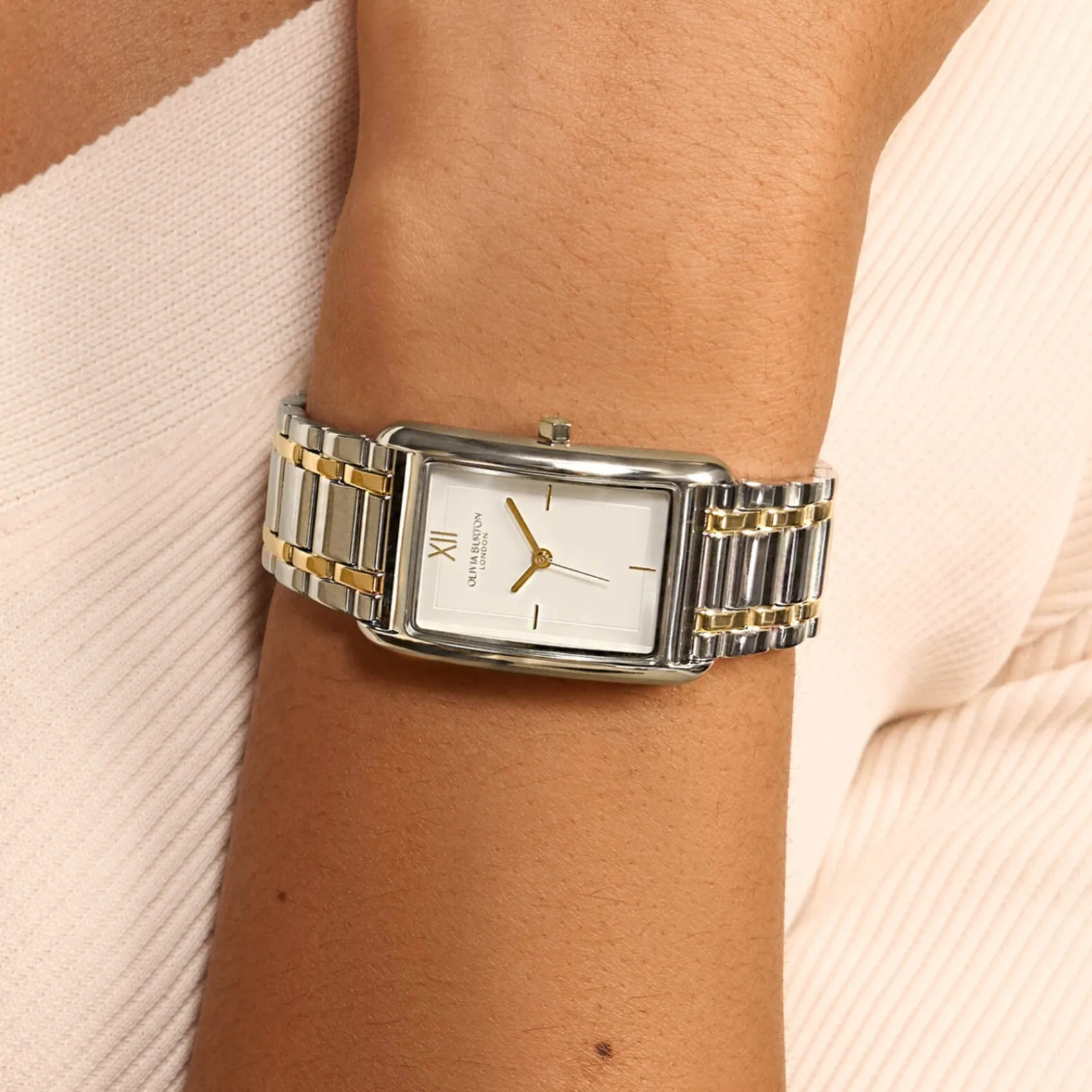 Olivia Burton Grove 23mm Weiß und zweifarbige Armbanduhr* Olivia Burton Uhren | Uhren Für Bräute