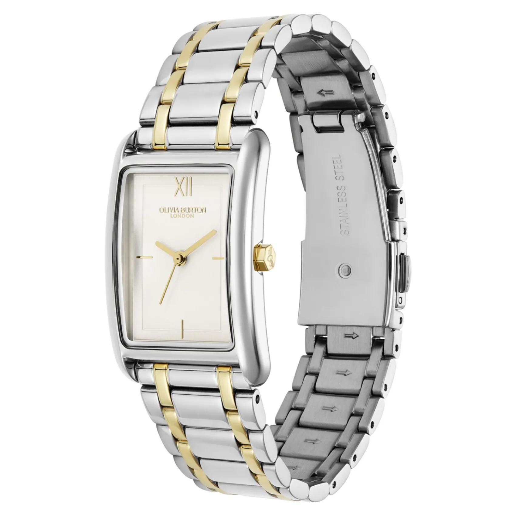 Olivia Burton Grove 23mm Weiß und zweifarbige Armbanduhr* Olivia Burton Uhren | Uhren Für Bräute