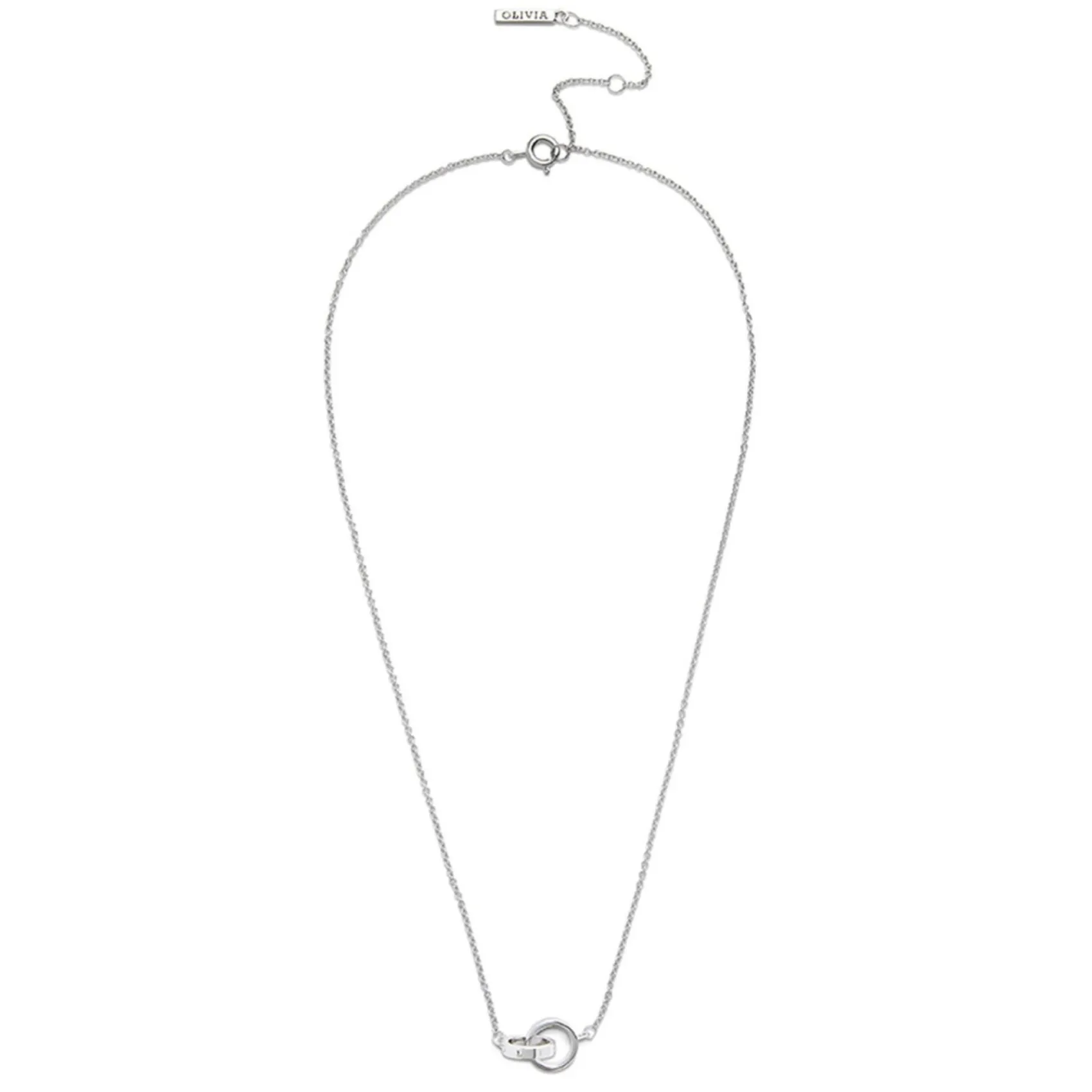 Olivia Burton Klassische Silber Interlink Halskette*Damen Damenschmuck | Flitterwochengeschenke