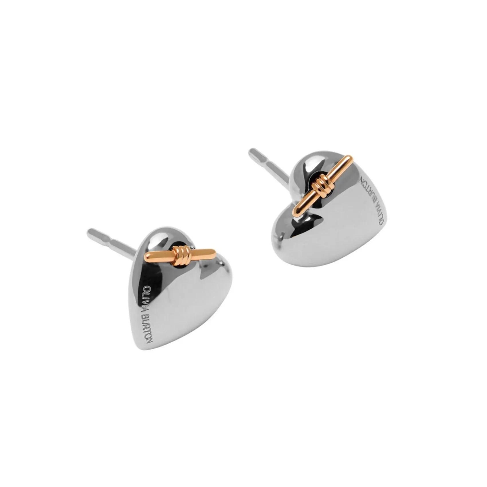 Olivia Burton Knoten Herz Silber Ohrstecker*Damen Damenschmuck | Verlobungsgeschenke