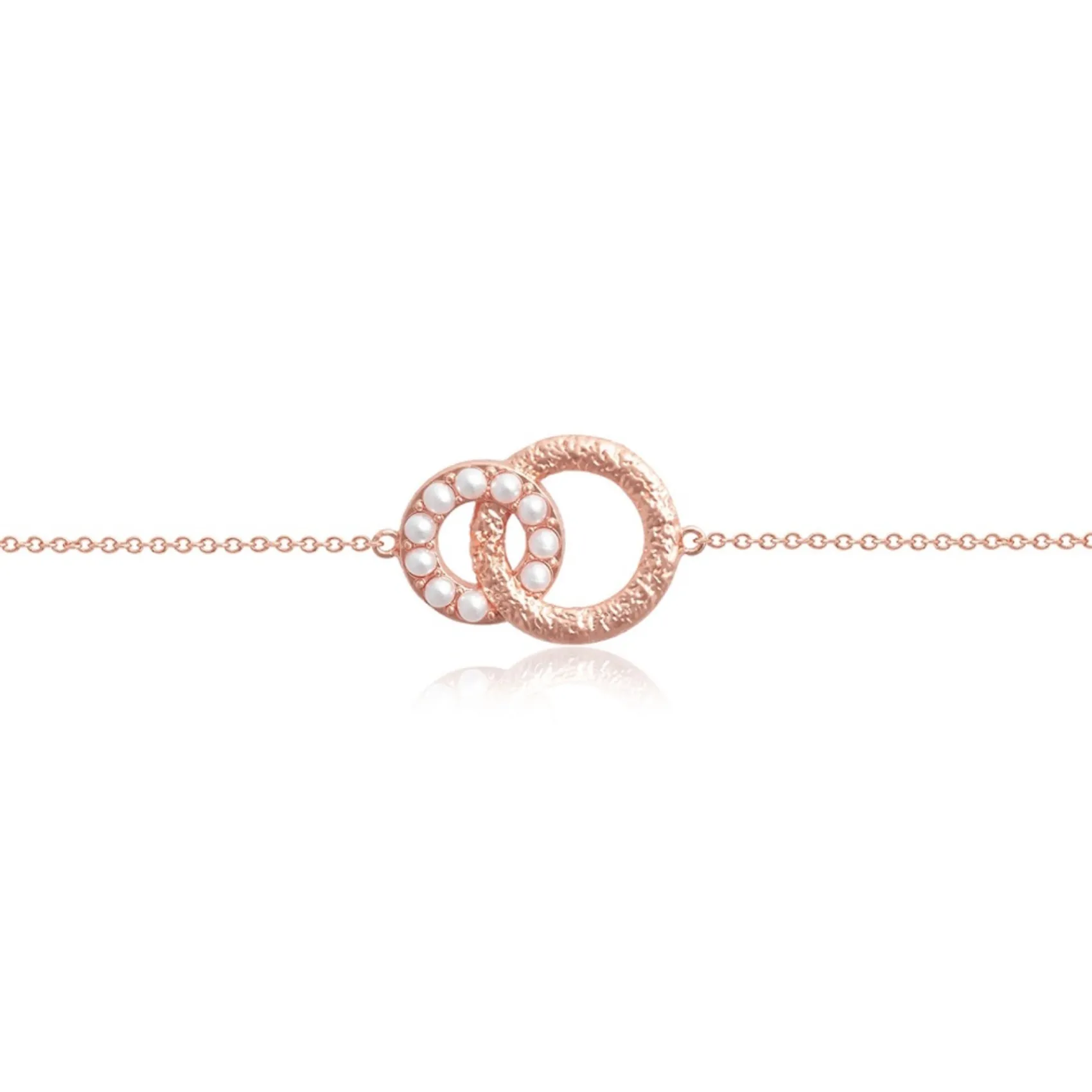 Olivia Burton Rose Gold Perle Interlink Dainty Chain Armband*Damen Damenschmuck | Geschenke Für Brautjungfern