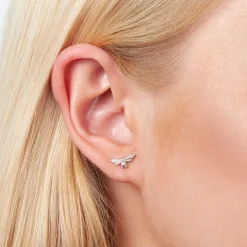 Olivia Burton Silberne Bienen-Ohrstecker*Damen Damenschmuck | Geschenke Für Blumenmädchen
