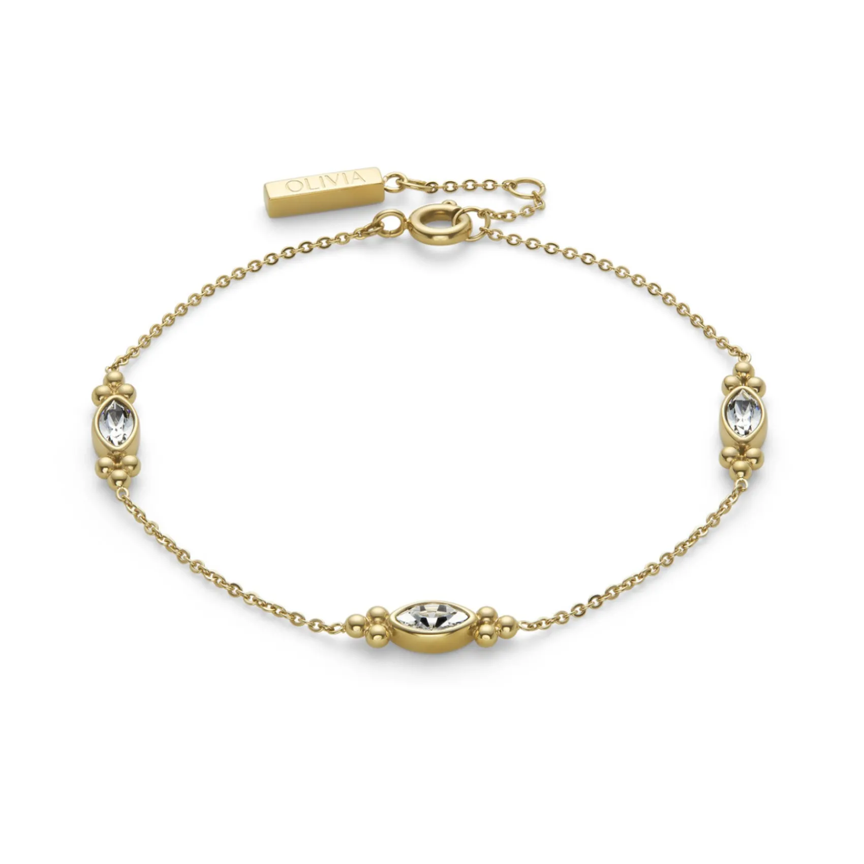 Olivia Burton Zierliches vergoldetes Kristallarmband*Damen Damenschmuck | Flitterwochengeschenke