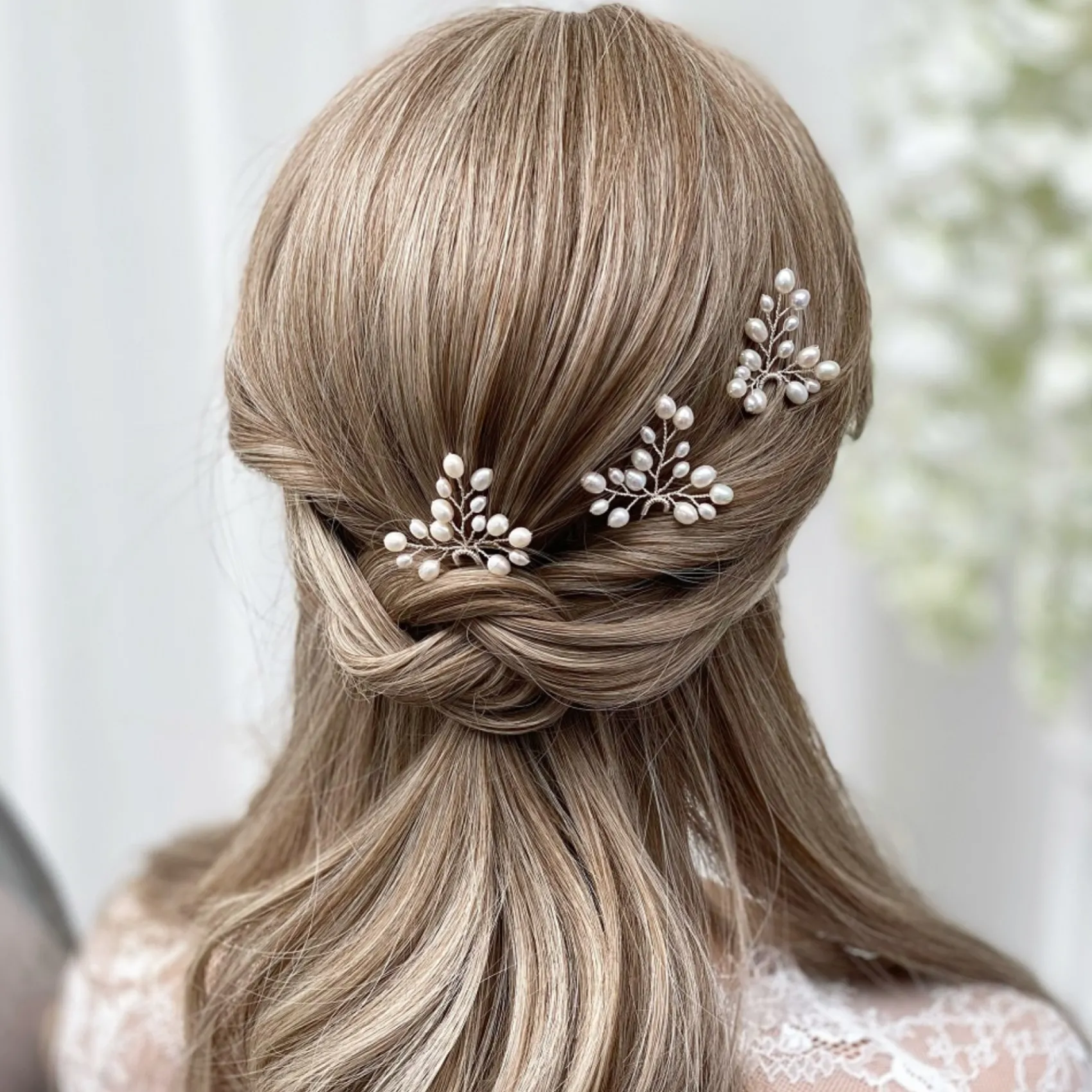 Lace & Favour Oriana Süßwasserperlen Hochzeit Haarnadel* Geschenke Für Brautjungfern | Perlen-haarschmuck