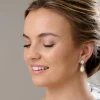 Lace & Favour Paloma Teardrop Perlen-Ohrringe (Silber)* Geschenke Für Brautjungfern | Geschenke Für Die Braut