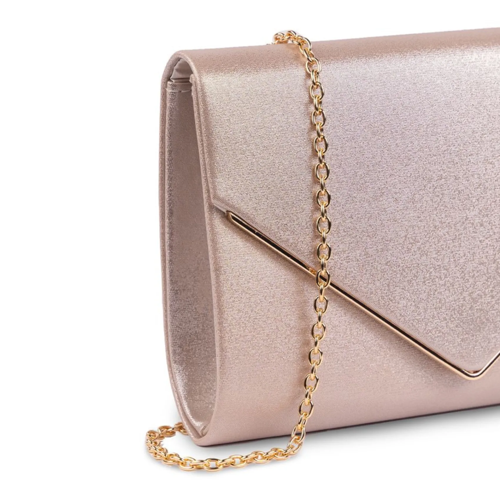 Paradox London Darcy Nude Shimmer Box Clutch Tasche* Abschlussball-taschen | Anlass Handtaschen