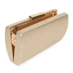 Paradox London Dionne Champagner Shimmer Box Clutch Tasche* Abschlussball-taschen | Hochzeitsgäste-taschen