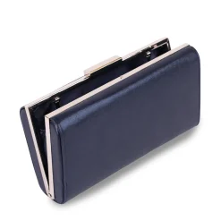 Paradox London Doria Navy Shimmer Box Clutch Tasche* Abschlussball-taschen | Anlass Handtaschen