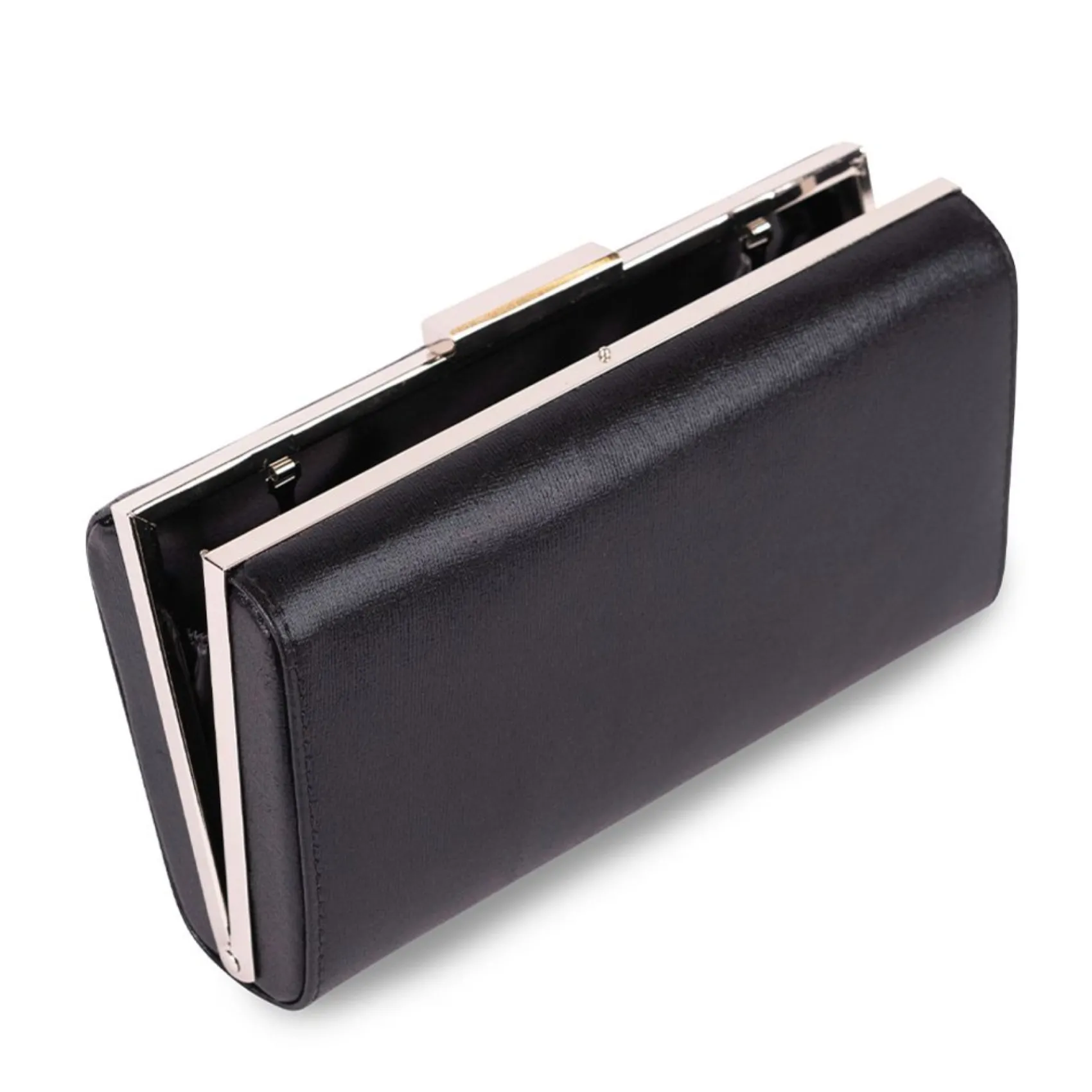 Paradox London Doria Schwarz Schimmer Box Clutch Tasche* Abschlussball-taschen | Anlass Handtaschen