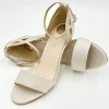 Perfect Bridal Andrea Gold Glitzer Blockabsatz Riemchensandalen* Glitzernde Ballschuhe | Goldene Ballschuhe