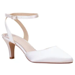 Perfect Bridal Billie Färbbare Elfenbeinfarbene Satin Slingback Riemchen Heels* Schuhe Für Die Mutter Der Braut | Hochzeitsschuhe