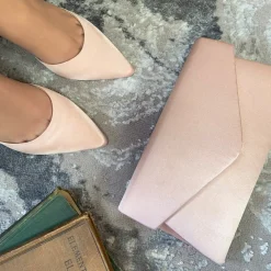 Perfect Bridal Daniella Blush Satin Mid Heel Knöchelriemen Gericht Schuhe* Rosa Ballschuhe | Abschlussball-schuhe