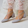 Perfect Bridal Davina Stone Wildleder Kreuzriemen spitzen Ballett Flats* Schuhe Für Hochzeitsgäste | Schuhe Für Die Mutter Der Braut