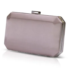 Perfect Bridal Ebenholz Taupe Satin Box Clutch Tasche* Abschlussball-taschen | Hochzeitsgäste-taschen