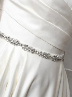 Perfect Bridal Elodie Schlankes Kristallverziertes Blumenkleid Gürtel* Brautkleid Gürtel
