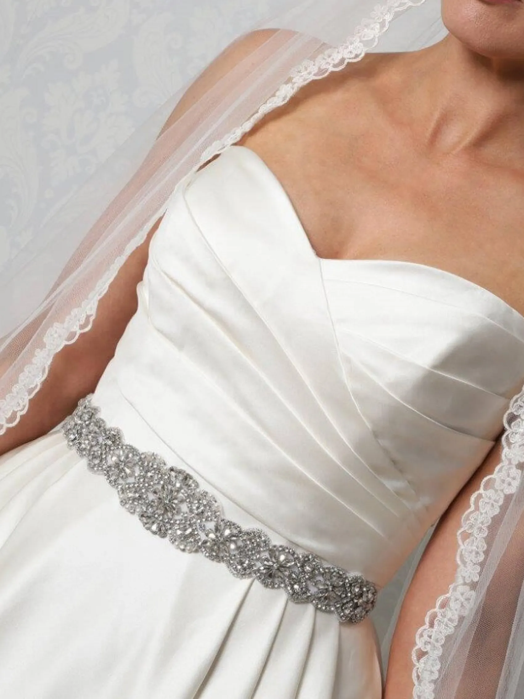 Perfect Bridal Emmy Vintage inspiriert Kristall und Perlen Kleid Gürtel* Brautkleid Gürtel