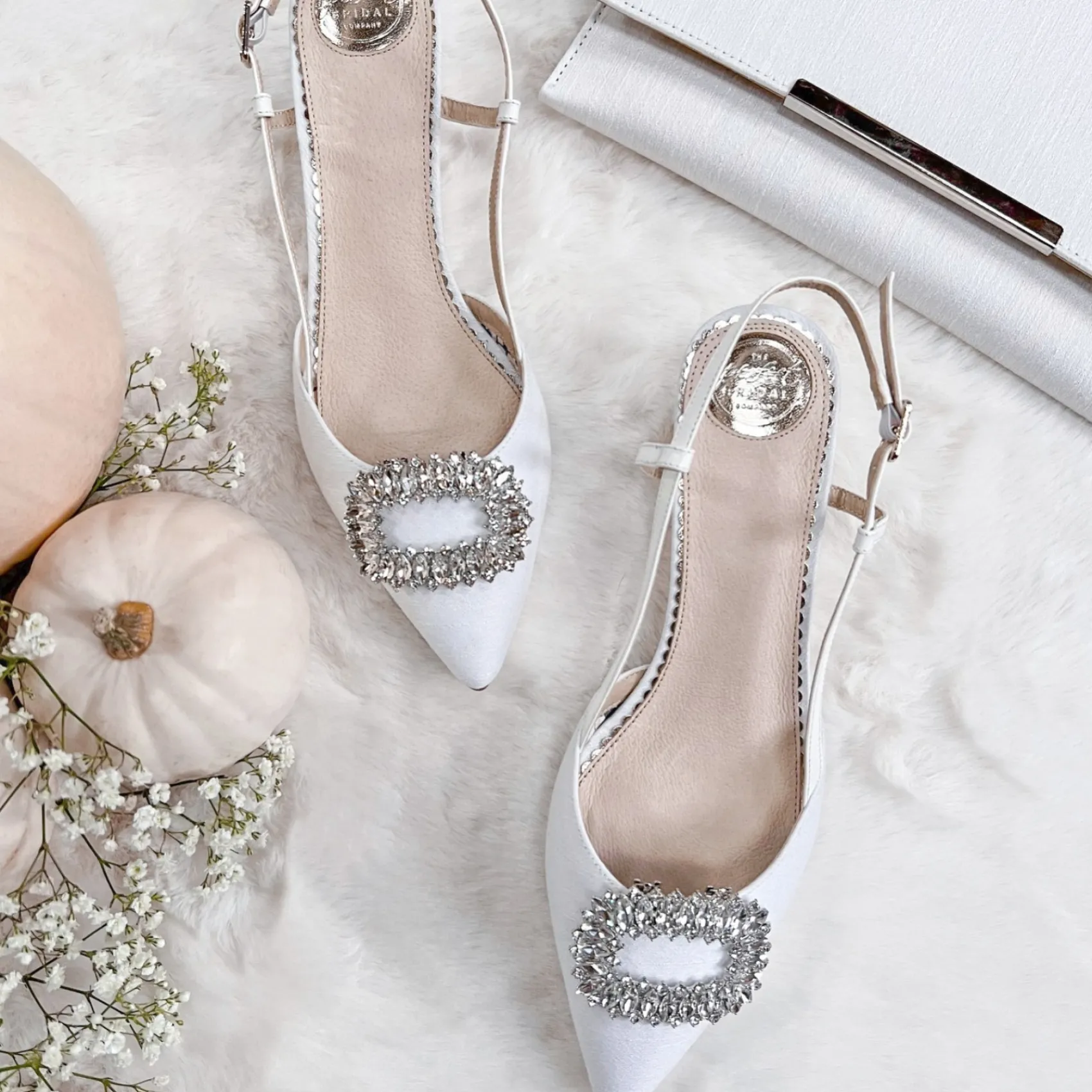 Perfect Bridal Lennox Elfenbein spitze Slingback Kitten Heels* Schuhe Für Die Mutter Der Braut | Hochzeitsschuhe