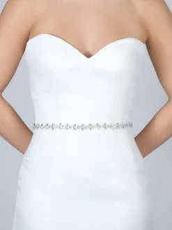 Perfect Bridal Leona Dünner Diamantener Hochzeitsgürtel* Brautkleid Gürtel