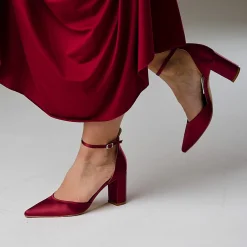 Perfect Bridal Liberty Berry Satin Blockabsatz Knöchelriemen Schuhe* Schuhe Für Hochzeitsgäste | Schuhe Für Die Mutter Der Braut