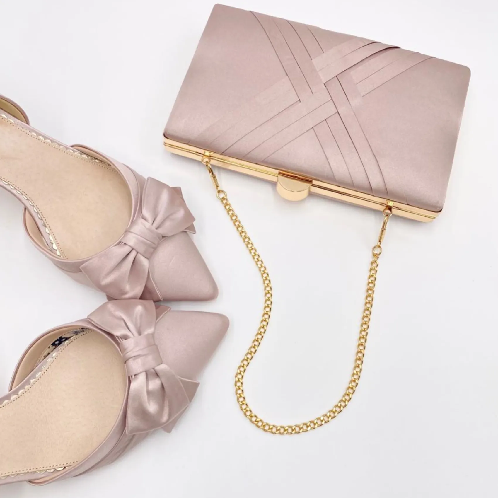 Perfect Bridal Margo Taupe Satin Mid Heel Schleife Gericht Schuhe* Party-schuhe | Schuhe Für Hochzeitsgäste