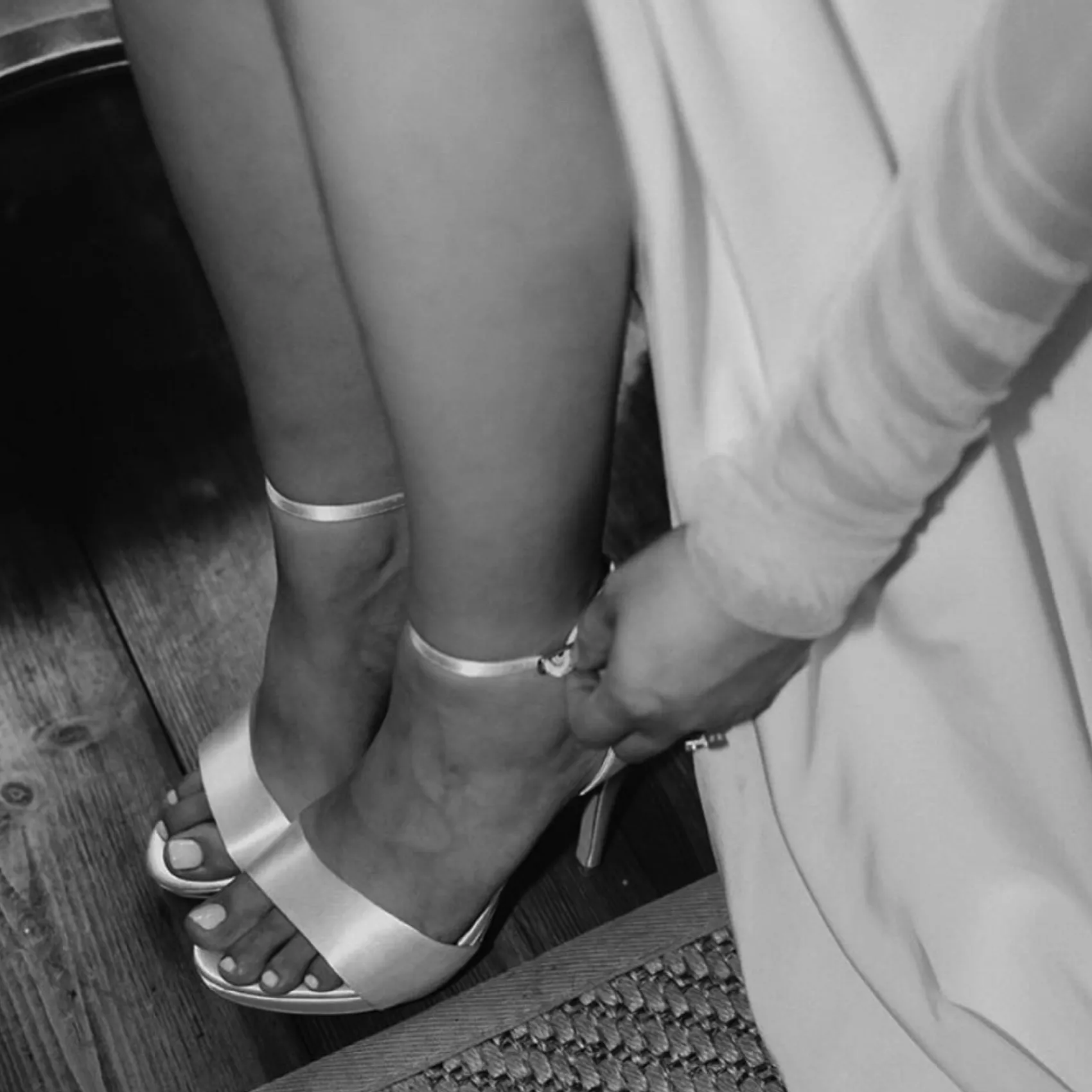 Perfect Bridal Tiffany Färbbare Elfenbein Satin Hochhackige Plateau Sandalen* Schuhe Für Brautjungfern | Hochzeitsschuhe