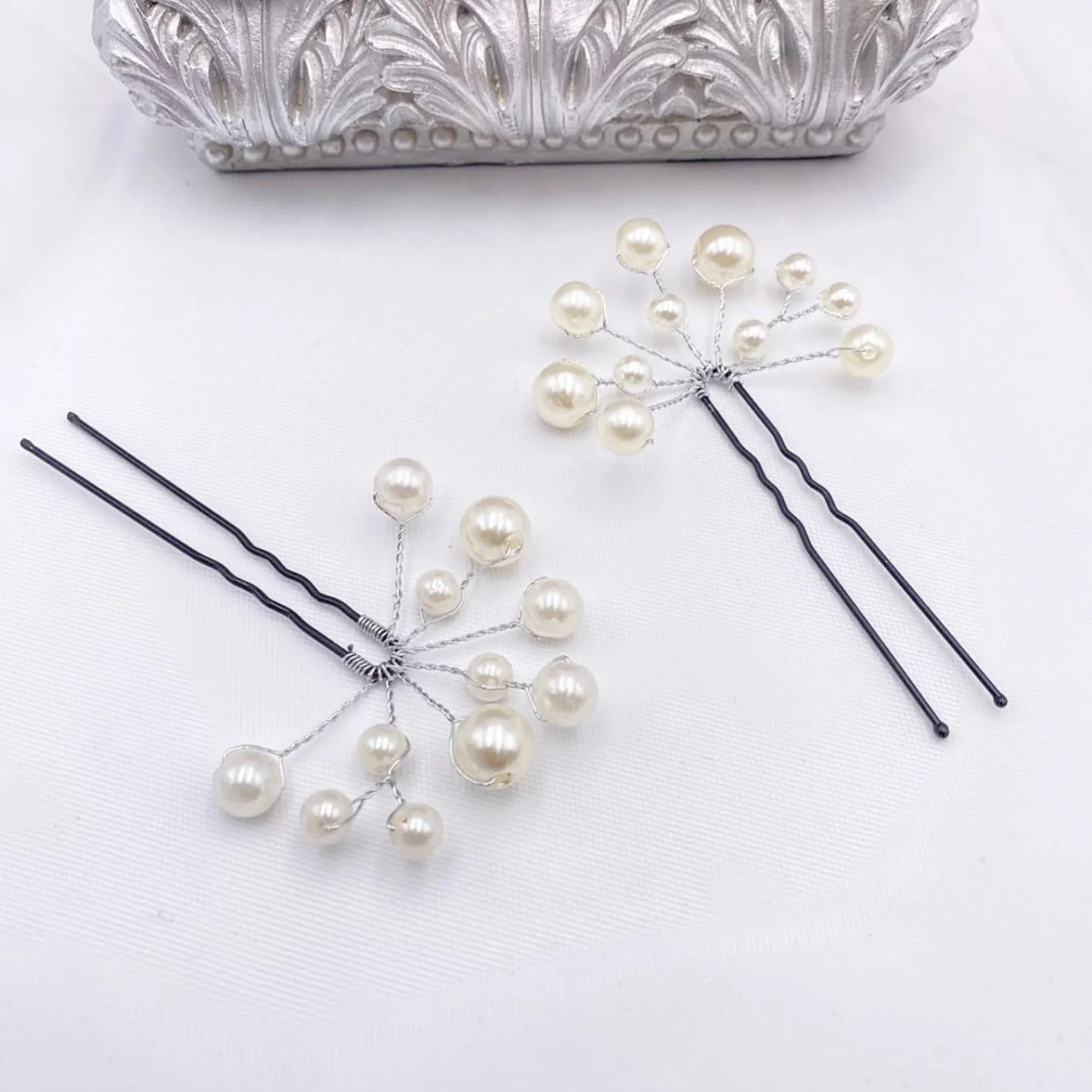 Lace & Favour Polly Elfenbein Perlenspray Hochzeit Haarnadel* Geschenke Für Brautjungfern | Geschenke Für Die Braut