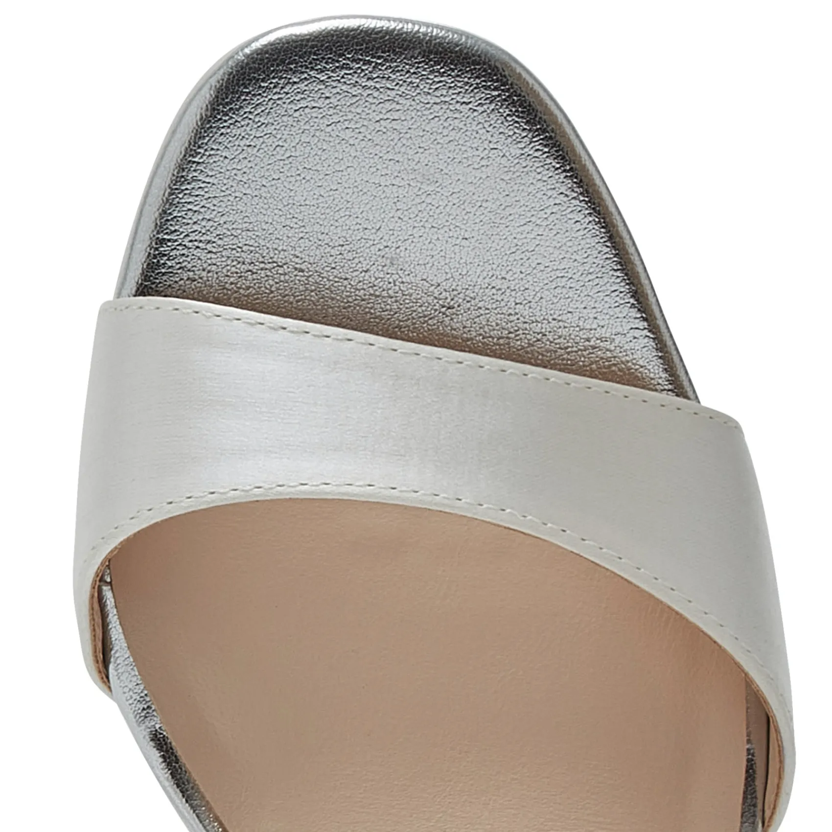 Rainbow Club R Sammlung Jasmin Elfenbein Satin hohe Blockabsatz klobig Plattformen* Weiße Ballschuhe | Abschlussball-sandalen