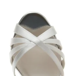 Rainbow Club Blake Färbbare elfenbeinfarbene Satin Sandalen mit Blockabsatz* Schuhe Für Hochzeitsgäste | Schuhe Für Brautjungfern