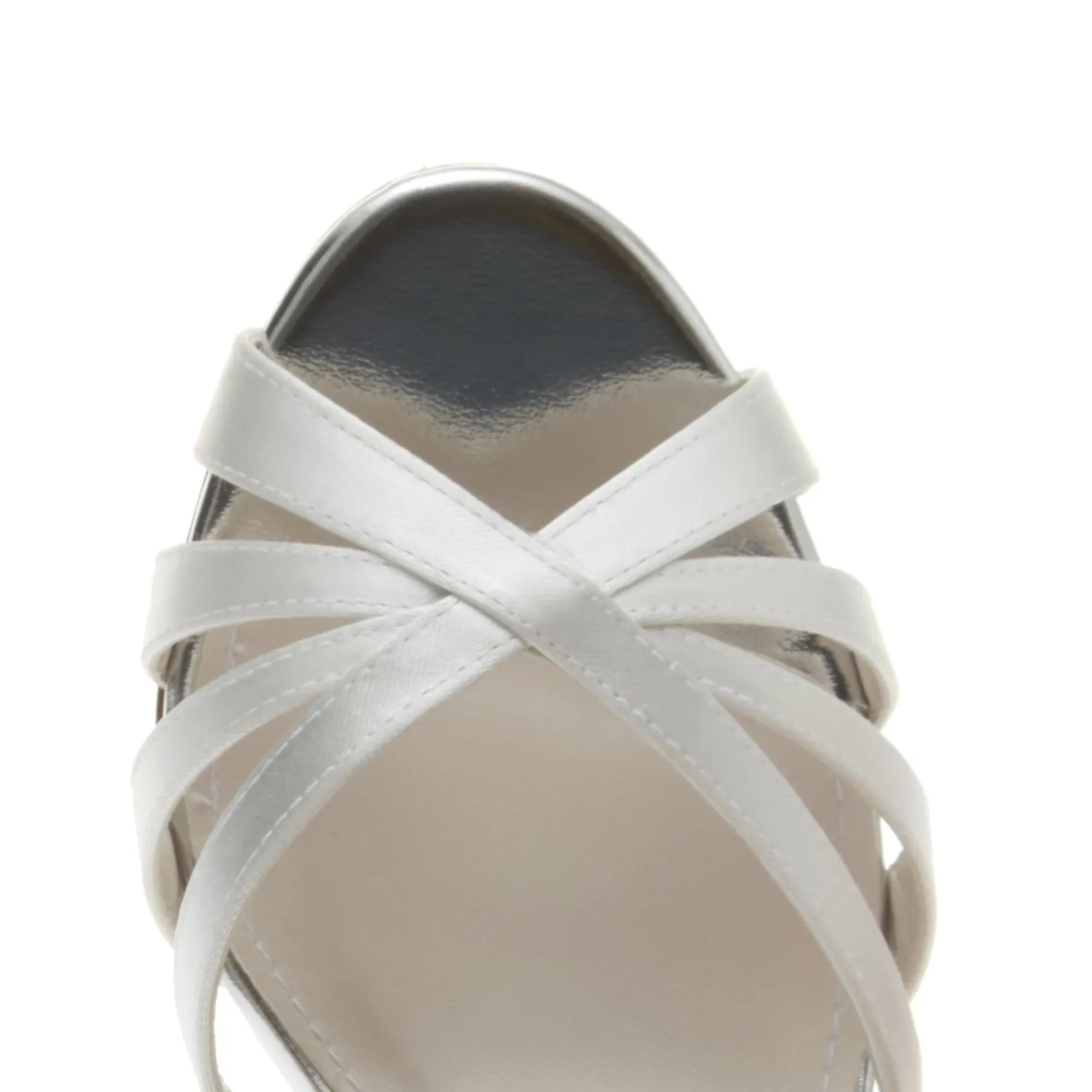 Rainbow Club Blake Färbbare elfenbeinfarbene Satin Sandalen mit Blockabsatz* Schuhe Für Hochzeitsgäste | Schuhe Für Brautjungfern