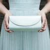 Rainbow Club Celina Färbbare Hochzeitstasche aus elfenbeinfarbenem Satin* Hochzeit Handtaschen