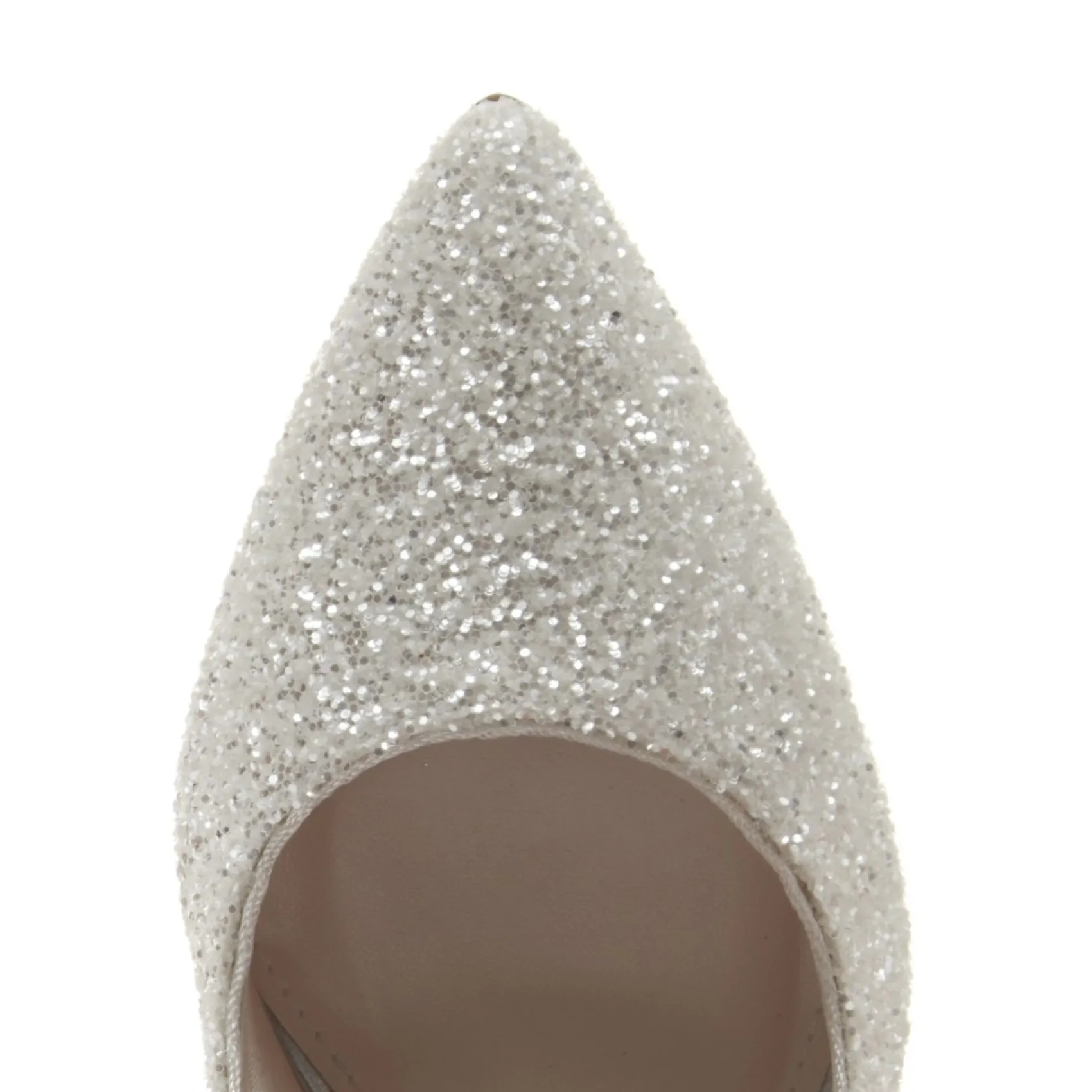 Rainbow Club Coco Elfenbein Schnee Glitter Spitze Court Schuhe* Glitzernde Ballschuhe | Weiße Ballschuhe