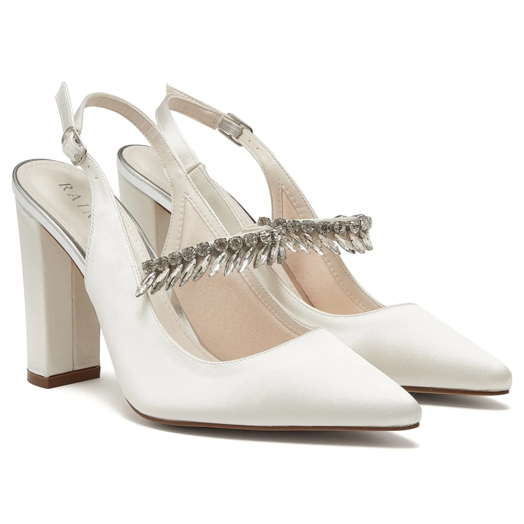 Rainbow Club Freya Sparkly Slingback Block Heel Hochzeitsschuhe* Hochzeitsschuhe | Hochhackige Schuhe