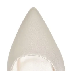 Rainbow Club Joni Färbbare Elfenbeinfarbene Satin Slingback Kitten Heels* Schuhe Für Die Mutter Der Braut | Hochzeitsschuhe
