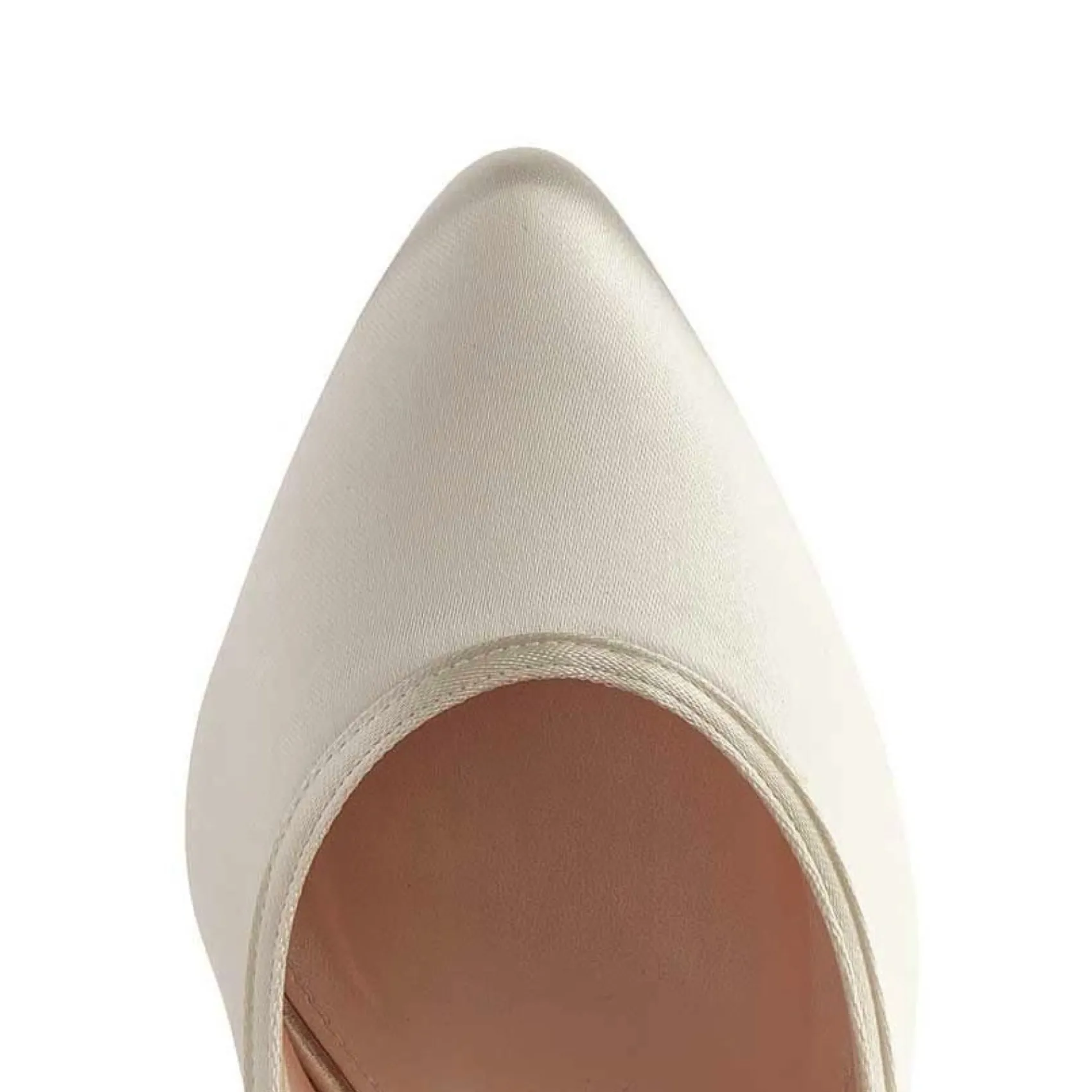 Rainbow Club Keily Einfärbbare Elfenbein Satin Blockabsatz Court Schuhe* Hochzeitsschuhe | Hochhackige Schuhe
