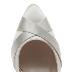 Rainbow Club Lexi Färbbare Elfenbeinfarbene Satin-Hochzeitsschuhe (Weite Passform)* Schuhe Für Die Mutter Der Braut | Hochzeitsschuhe