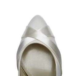 Rainbow Club Lexi Färbbare Elfenbeinfarbene Satin-Hochzeitsschuhe* Schuhe Für Die Mutter Der Braut | Hochzeitsschuhe