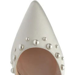 Rainbow Club Maya Elfenbein Satin Blockabsatz Knöchelriemen Gericht Schuhe* Hochzeitsschuhe | Hochhackige Schuhe