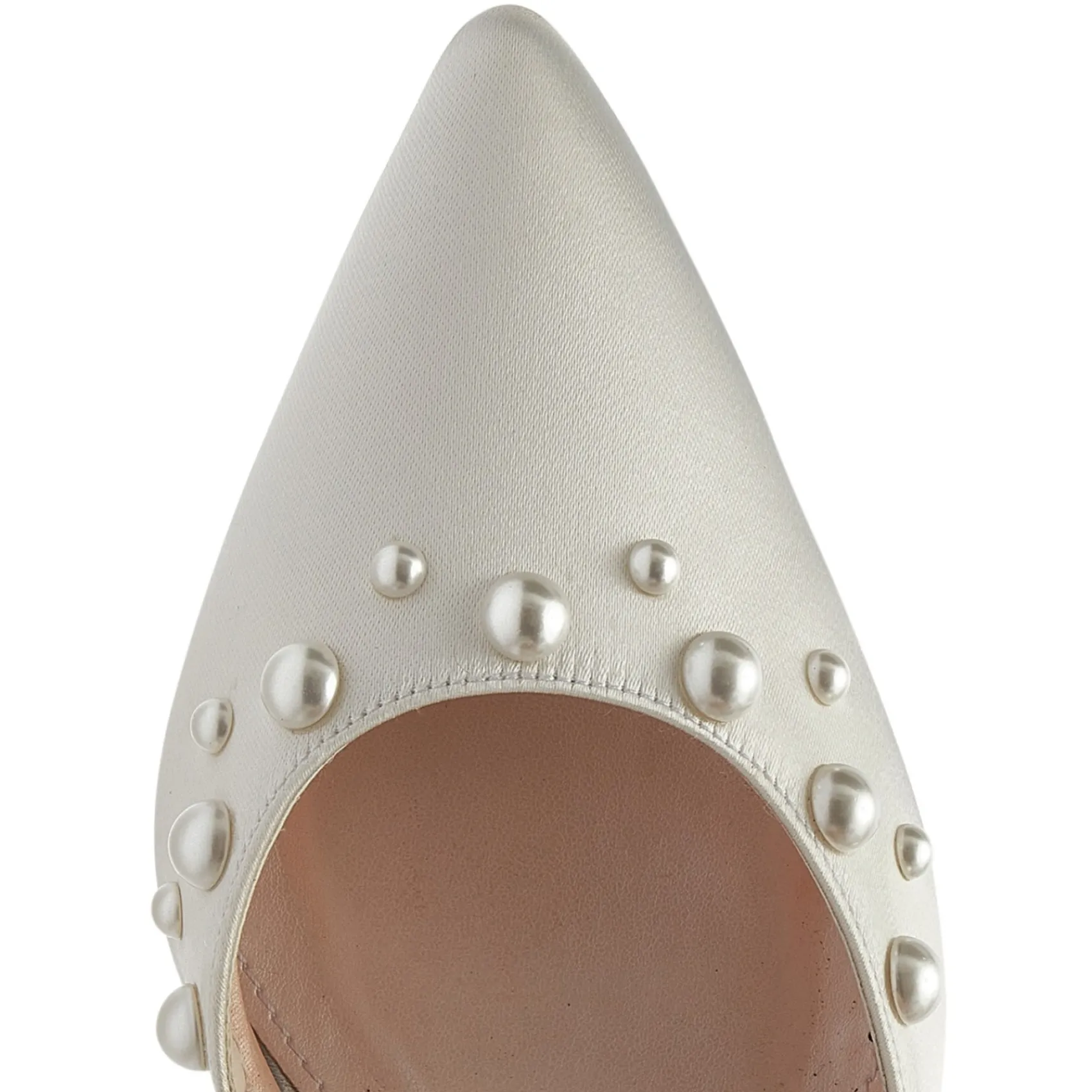 Rainbow Club Maya Elfenbein Satin Blockabsatz Knöchelriemen Gericht Schuhe* Hochzeitsschuhe | Hochhackige Schuhe