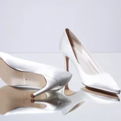 Rainbow Club Morgan II Elfenbein Mid Heel Pointed Court Schuhe (Weite Passform)* Schuhe Für Die Mutter Der Braut | Schuhe Mit Mittlerem Absatz
