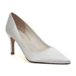 Rainbow Club Morgan II Elfenbeinfarbene Satin Schuhe mit mittlerem Absatz und Spitze* Schuhe Für Die Mutter Der Braut | Hochzeitsschuhe