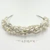 Beads & Beyond Rialto verflochtene Perle und Kristall Vintage Brautstirnband* Vintage-kopfbedeckungen | Haarschmuck Aus Kristall