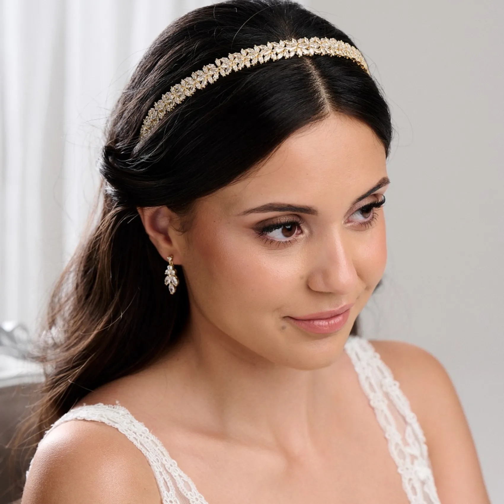 Lace & Favour Riviera Gold Kristall Brautstirnband* Abschlussball-haarbänder & Tiaras | Haarschmuck Aus Kristall