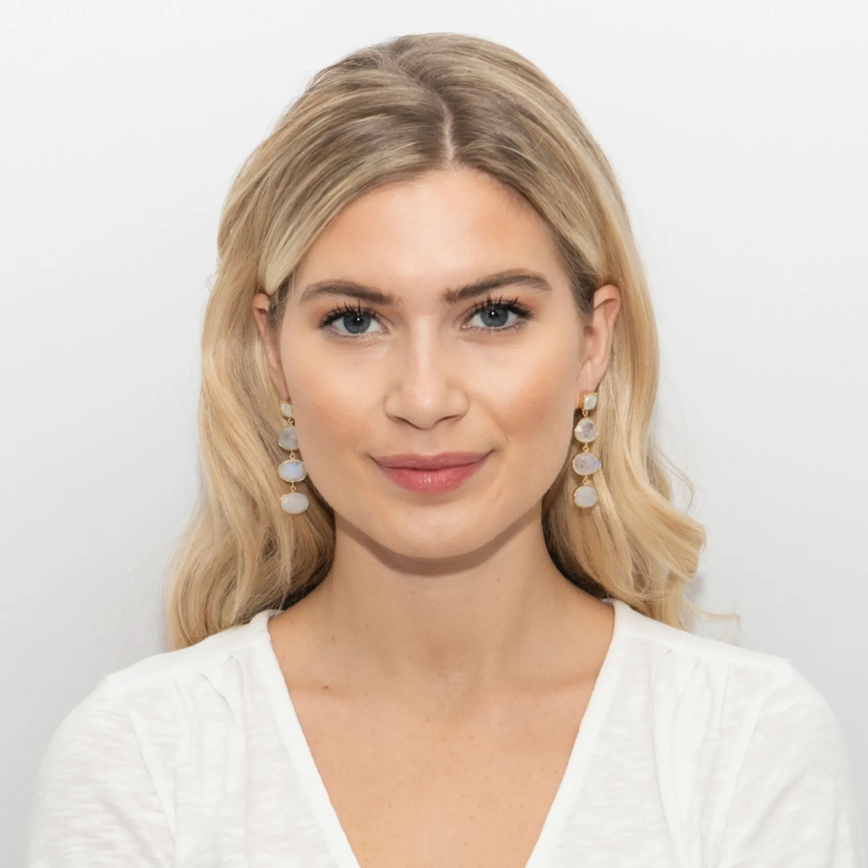 Sarah Alexander Eastern Promise Mondstein Statement-Tropfen-Ohrringe* Geschenke Für Die Braut | Edelstein-schmuck