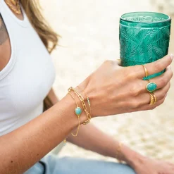 Sarah Alexander Tanger Amazonit Gold Edelstein-Armband* Etwas Blaue Geschenke | Geschenke Für Die Mutter Des Bräutigams